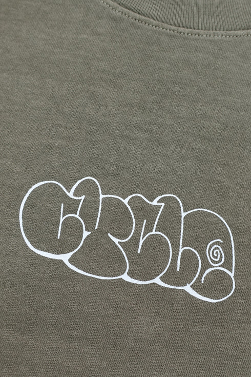 nyke × MINE × Cycle THROW UP LONG SLEEVE TEE -KHAKI-